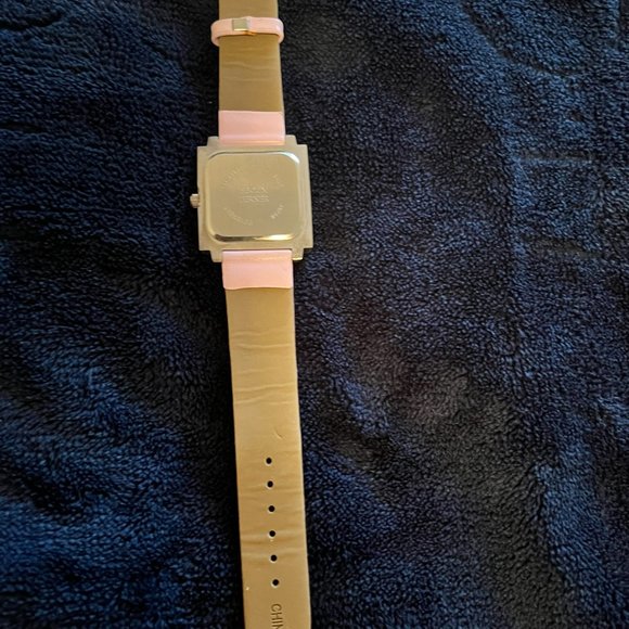 Bijoux Terner Pink Watch w/Square Face and Roman Numerals - Picture 2 of 4